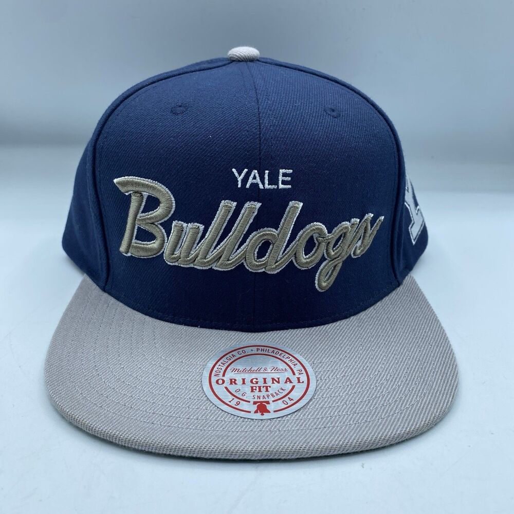 Yale Bulldogs Mitchell & Ness Hat Blue Snapback NCAA College NCAA OSFA NWOT